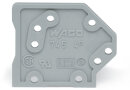 Abschlussplatte 745-100 anrastbar 1,5 mm grau
