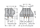 Leiterplattenklemme 745-107 CAGE CLAMP 4 mm² 7-polig...