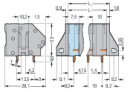 Leiterplattenklemme 745-1360 CAGE CLAMP 10-polig 6...