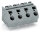 Leiterplattenklemme 745-1404 CAGE CLAMP 6 mm² 4-polig grau
