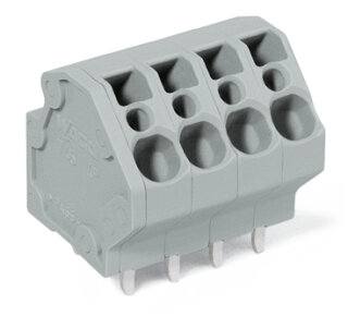 Leiterplattenklemme 745-3109 CAGE CLAMP 9-polig 4 mm² 5 mm Raster grau