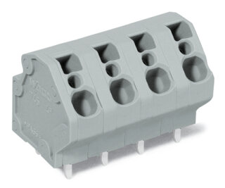 Leiterplattenklemme 745-3154 CAGE CLAMP 4 mm² 4-polig grau