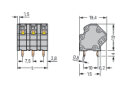 Leiterplattenklemme 745-3156 CAGE CLAMP 4 mm²...