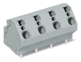 Leiterplattenklemme 745-3204 CAGE CLAMP 4 mm² 4-polig grau