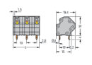 Leiterplattenklemme CAGE CLAMP 745-3208 8-polig 4...