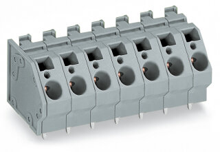Leiterplattenklemme WAGO 745-353 6 mm² 3-polig CAGE CLAMP grau