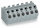Leiterplattenklemme WAGO 745-353 6 mm² 3-polig CAGE CLAMP grau