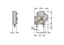 Anreihbare Leiterplattenklemme 745-3807 CAGE CLAMP 4...