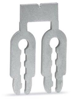 Brücker 745-381 2-fach 7,5 mm Raster 41 A silberfarben