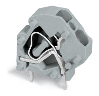 Anreihbare Leiterplattenklemme 745-3810 CAGE CLAMP 4 mm² 5 mm Rastermaß pink