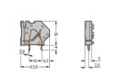 Anreihbare Leiterplattenklemme 745-804 CAGE CLAMP 4...