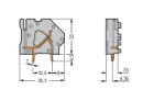 Anreihbare Leiterplattenklemme 745-831 CAGE CLAMP 6...