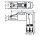 ETHERNET-Stecker RJ-45 Cat. 6A 8-polig gewinkelt IDC