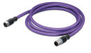 CANopen-/DeviceNet-Leitung M12A 5-polig 0,4 m violett...