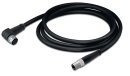 Sensor-Aktorleitung M12A-Buchse winklig M8-Stecker...