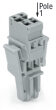 1-Leiter-Federleiste 769-102/021-000 CAGE CLAMP 4...