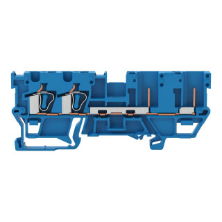 2-Leiter-Basisklemme 769-171 CAGE CLAMP 4 mm² blau