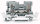 1-Leiter-Basisklemme WAGO 769-231 CAGE CLAMP 4 mm² grau
