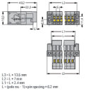1-Leiter-Stiftleiste 769-612/004-000 CAGE CLAMP 4...