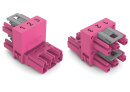 h-Verteiler WINSTA MIDI 770-1663 3-polig Kodierung B pink