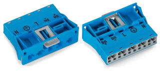 Snap-In-Stecker 770-2115 5-polig Kodierung I 4 mm² blau