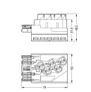 Abgriffmodul WINSTA IDC 772-265 5-polig 25 A Flachleitung...