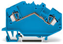 2-Leiter-Durchgangsklemme 781-604 CAGE CLAMP 4 mm² blau