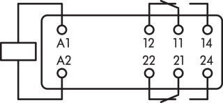 Elementarrelais 788-936 DC 24 V 2 Wechsler 8 A
