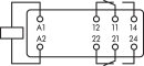 Elementarrelais 788-946 AC 24 V 2 Wechsler 8 A