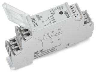 Relaismodul 789-312 DC 24 V 2 Wechsler 8 A grau