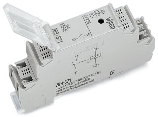 Stromstoßschaltermodul 789-570 AC 230 V 1 Schließer 16 A grau