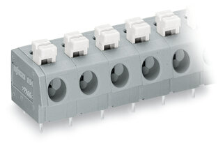 Leiterplattenklemme 804-307 Push-in CAGE CLAMP 7-polig 2,5 mm² grau