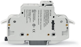2-Leiter-Sicherungshalter 811-331 für Rundsicherungen 10x38mm 3-polig