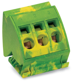 PE-Anschlussblock 812-110 CAGE CLAMP 1,5-16 mm² grün-gelb