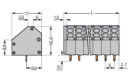2-Leiter-Leiterplattenklemme 816-103 Push-in CAGE CLAMP...