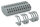 Durchführungsklemme 826-168 8-polig CAGE CLAMP 4 mm² grau