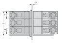 Durchführungsklemme 826-172 CAGE CLAMP 12-polig 4 mm² grau