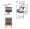 1-Leiter-Federleiste 832-1102/342-000 Push-in CAGE CLAMP 2-polig 16 mm²