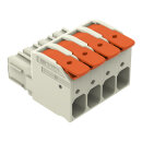 1-Leiter-Federleiste 832-1104 Push-in CAGE CLAMP 4-polig...