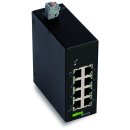 Industrial-ECO-Switch; 8 Ports 1000Base-T; schwarz