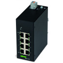 Industrial-ECO-Switch; 8 Ports 1000Base-T; schwarz