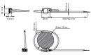 Rogowski-Spule 855-9450/2000-701 1000 A AC 22,5 mV/kA