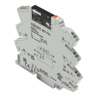 Solid-State-Relaismodul 857-724 DC 24 V 3 A Push-in grau