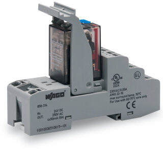 Relaismodul 858-314 DC 24 V 4 Wechsler Push-in 5 A