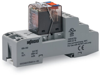 Relaismodul 858-390 DC 24 V 4 Wechsler Push-in CAGE CLAMP