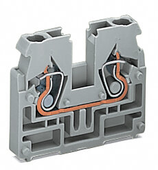 2-Leiter-Endklemme 869-341 CAGE CLAMP 2,5 mm² 24 A grau