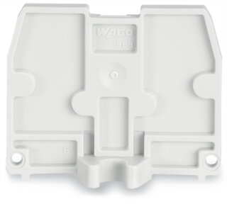 Abschlussplatte 869-397 CAGE CLAMP COMPACT 2,5 mm lichtgrau