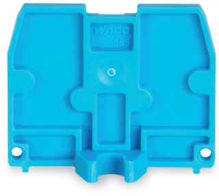 Abschlussplatte 869-398 CAGE CLAMP COMPACT 2,5 mm blau