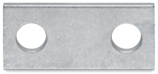 Brücker 2-fach silberfarben 54,2 mm Reihenklemmen-Zubehör