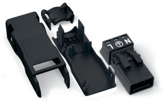 WINSTA MINI Stecker 890-113 3-polig 1,5 mm² schwarz